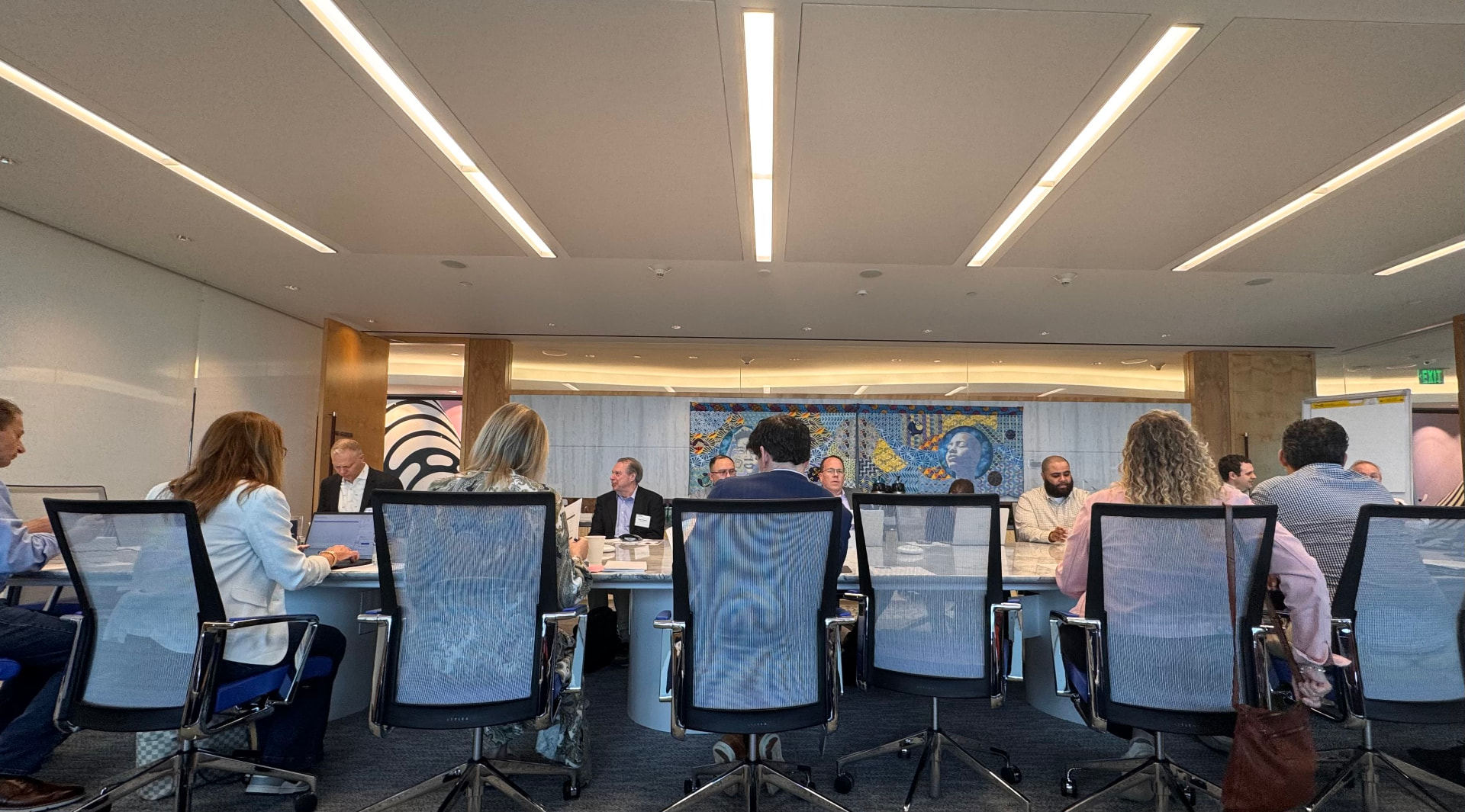 Leaders gathered around the table at an Intersect roundtable