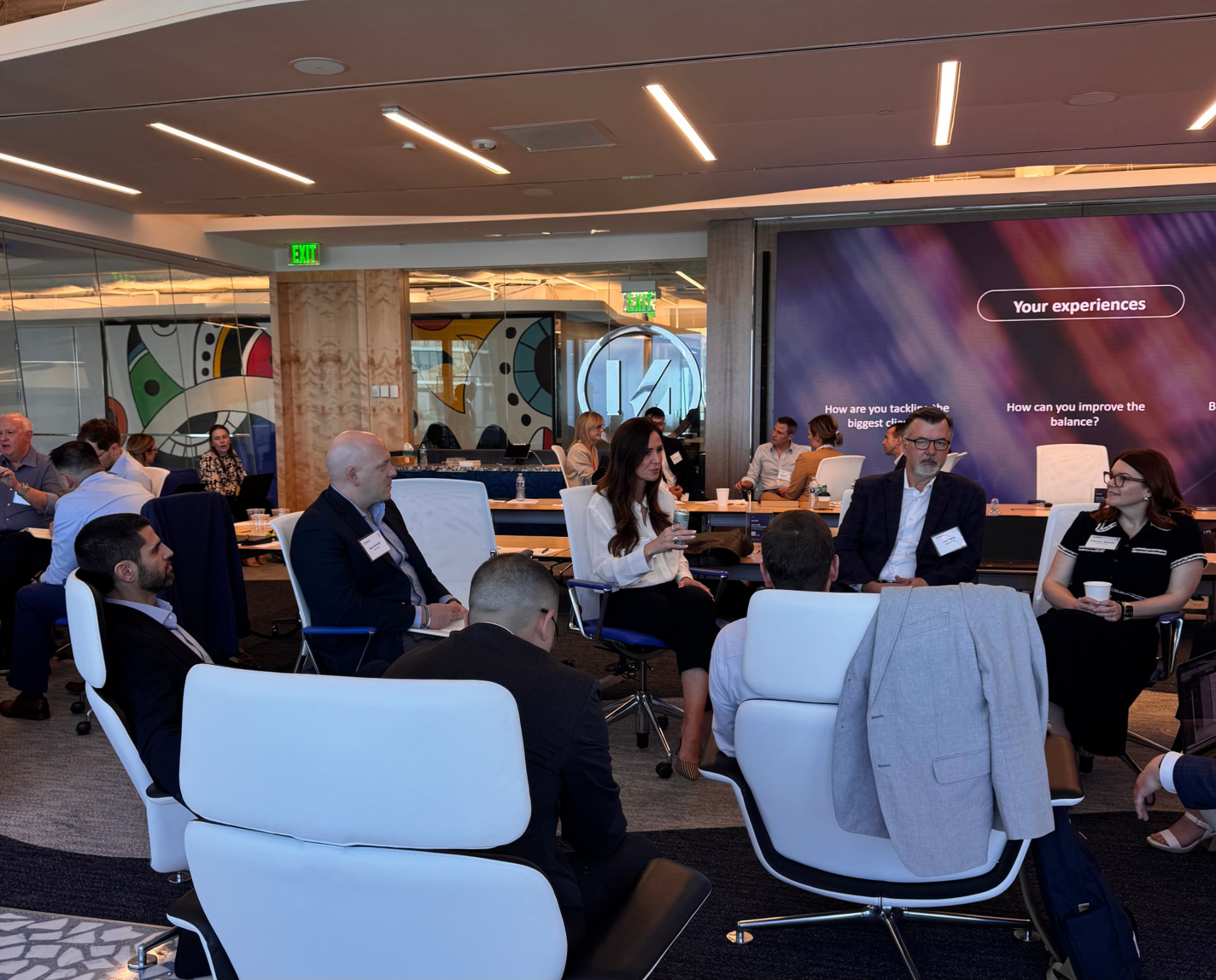 Peers in candid conversation during an Intersect breakout