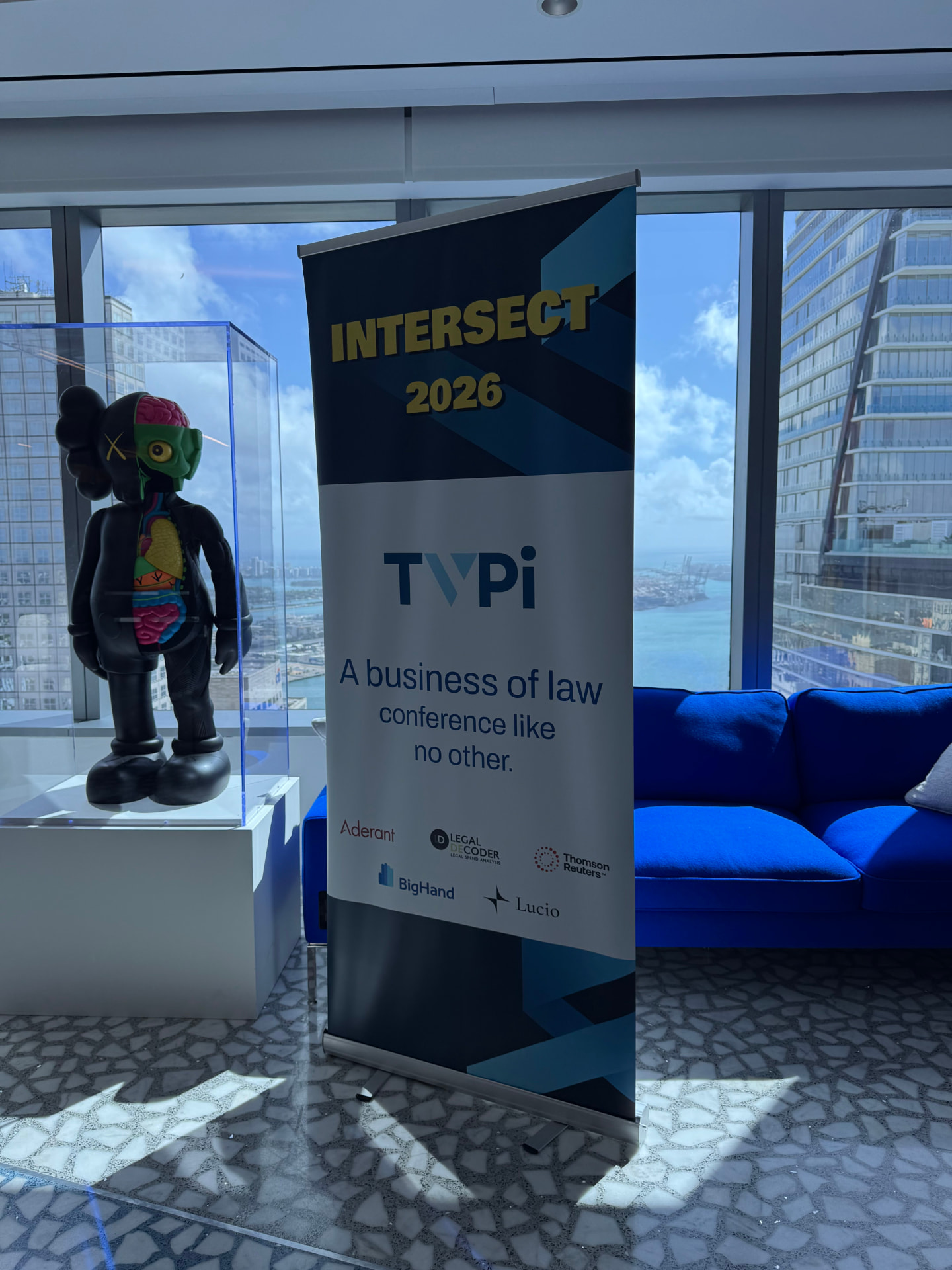 Intersect 2026 banner overlooking Miami